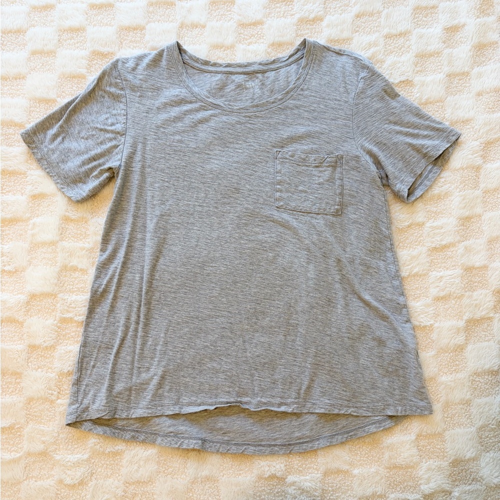 GAP Grey Pocket T-Shirt Small Soft Crew Neck Short Sleeve Basic Tee